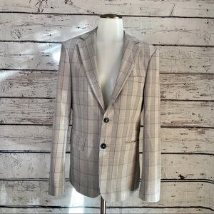 Zara gray plaid blazer